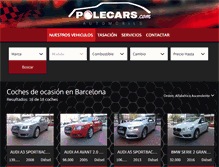 Tablet Screenshot of polecars.com